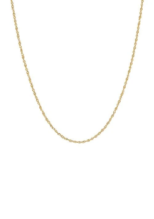 Belk 
Co. Co. 14K Yellow Gold 1.15 Millimeter Perfectina Solid Chain
