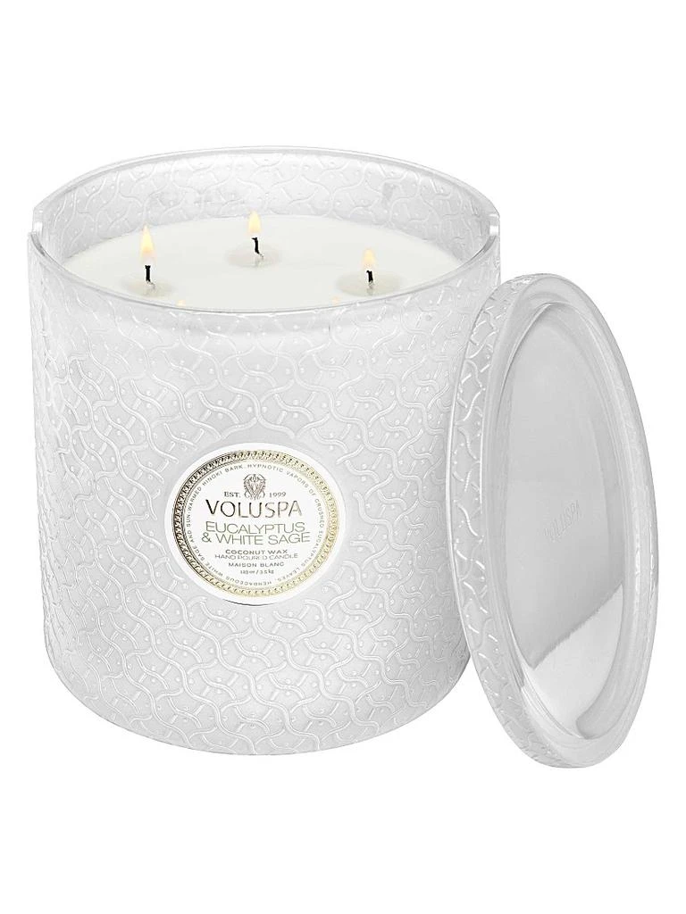 Voluspa Eucalyptus & White Sage 5-Wick Hearth Candle 2