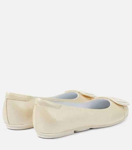 hogan H661 leather ballet flats 3