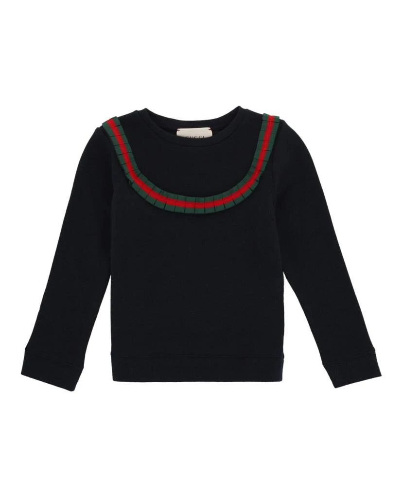 Gucci Kids Ruffled Cotton Sweater 1