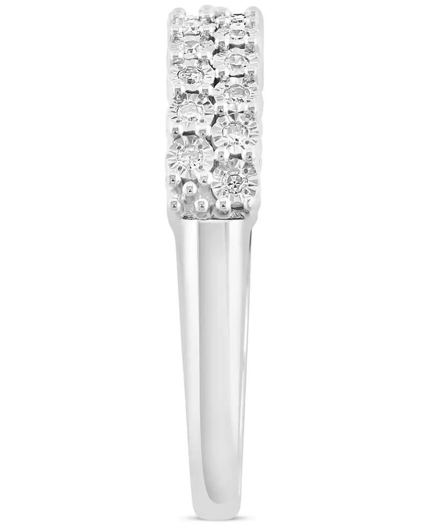 Effy EFFY® Diamond Double Row Band (1/6 ct. t.w.) in Sterling Silver 3