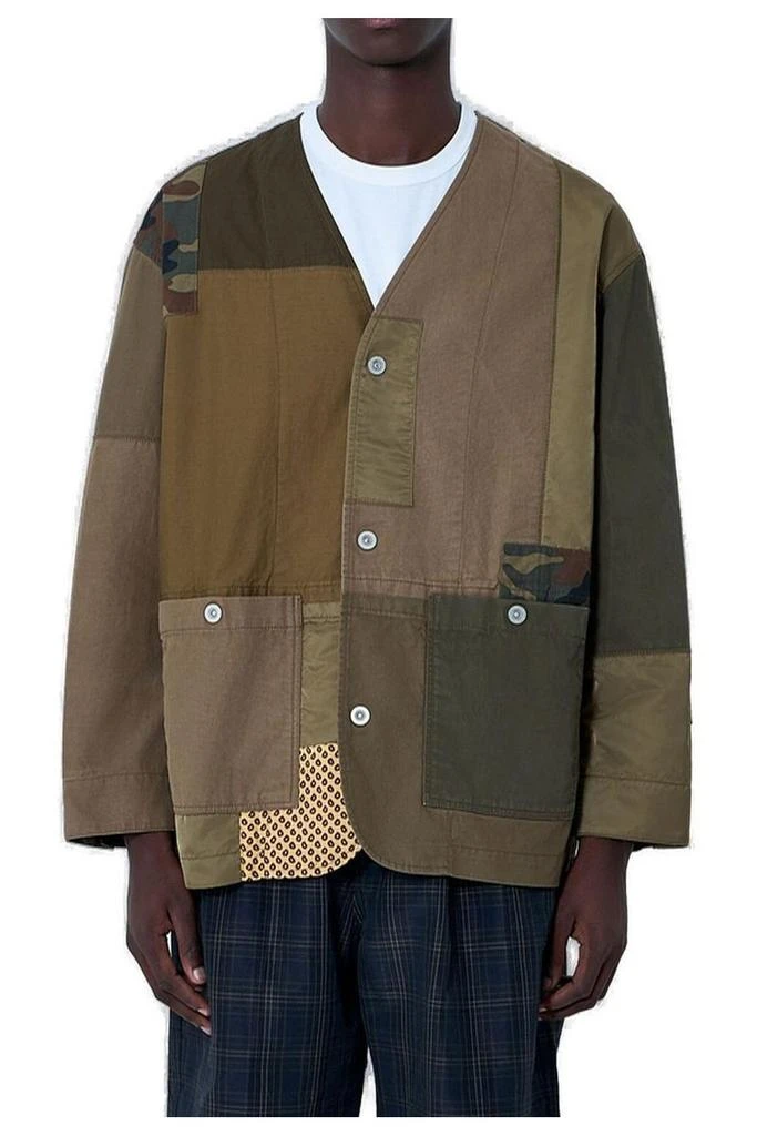 Comme des Garcons Comme des Garçons Homme Single Breasted Patchwork Jacket 1