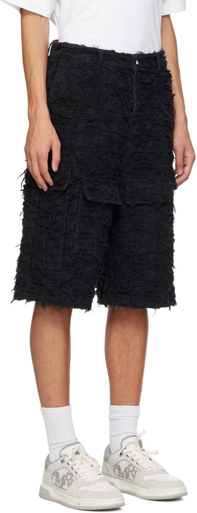 Who Decides War SSENSE Exclusive Black Husk Denim Shorts 2