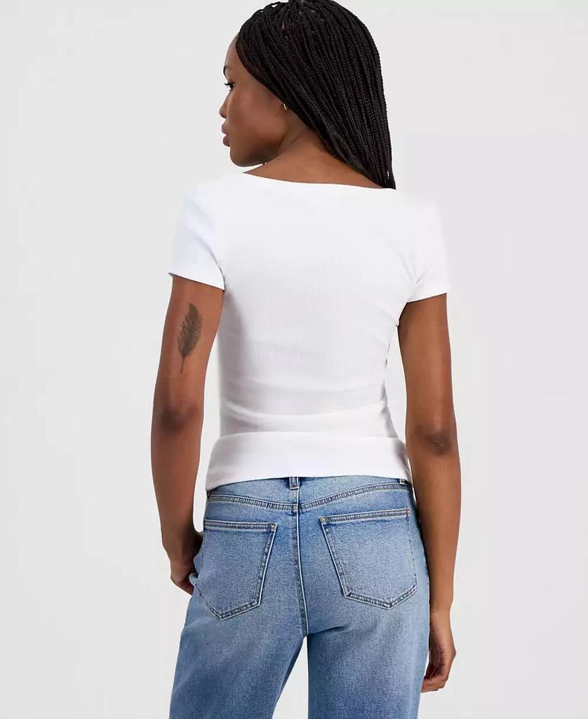 Just Polly Juniors
 Ribbed Lace-Yoke Top 3