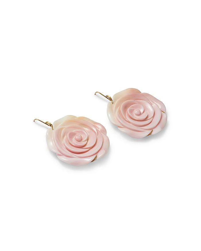 ANNETTE FERDINANDSEN DESIGN Annette Ferdinandsen 18K Yellow Gold Pink Conch Camilla Blossom Earrings 3