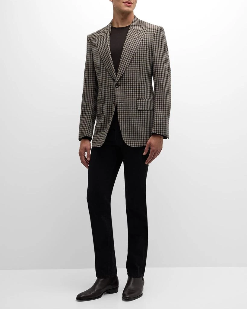 Tom Ford Men's Damier Shelton Check Sport Coat 2