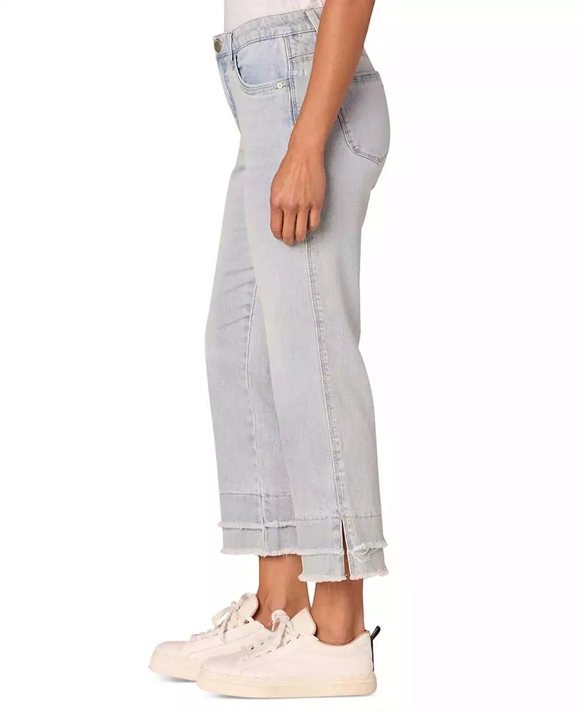 Democracy Petite Triple-Seam-Cuff Kick-Flare Denim Jeans 2