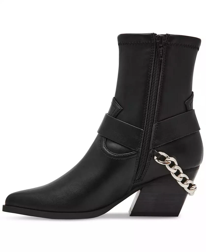 DV Dolce Vita Women's Keeler Harness Moto Engineer Chain Heeled Boots 8