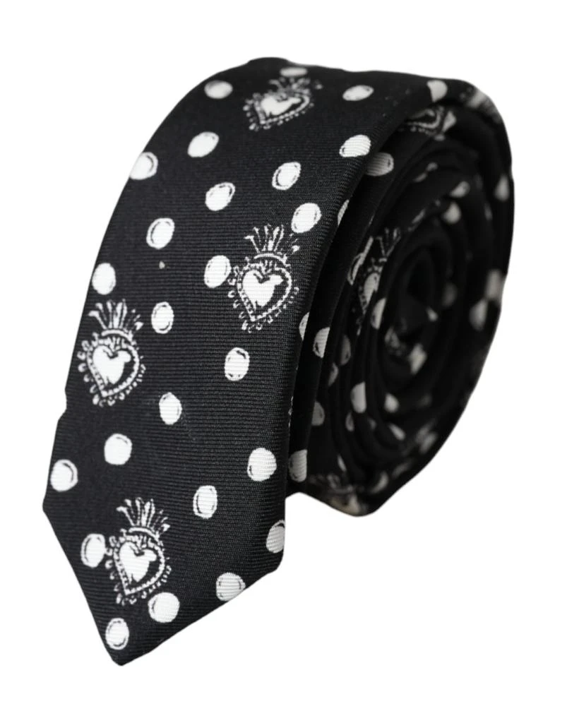 Dolce 
Gabbana Heart Polka Dot Adjustable Men
s Tie
