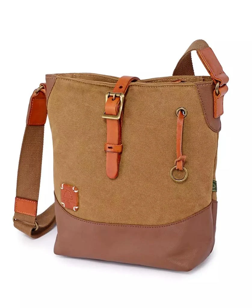 TSD BRAND Redwood Canvas Crossbody Bag 5