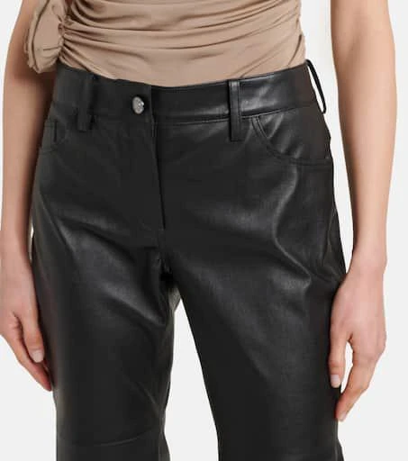 Magda Butrym Low-rise leather capris 4