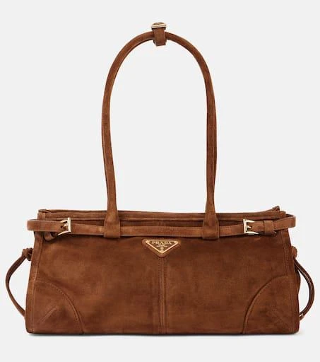 Prada Prada Bonnie Medium suede shoulder bag 1