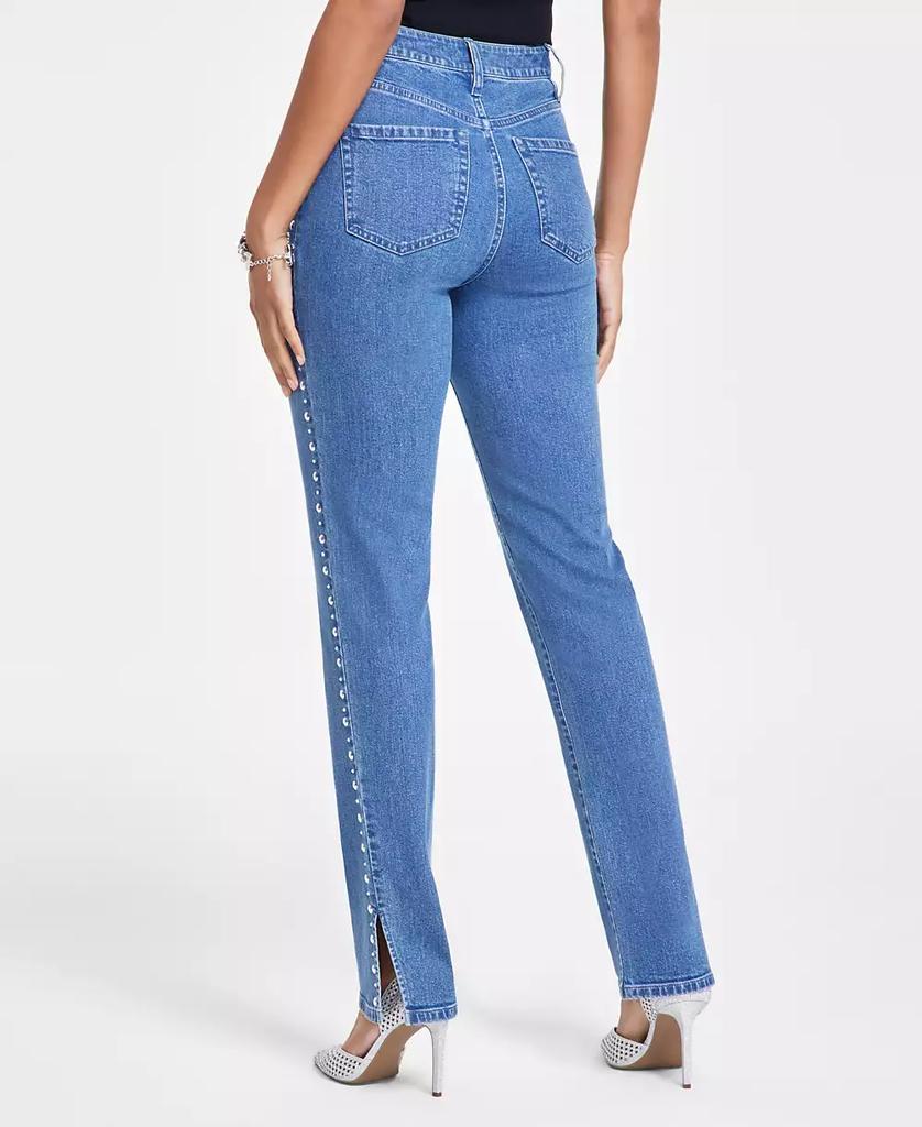 INC International Women's High-Rise Rhinestone Jeans, Created for Macy's