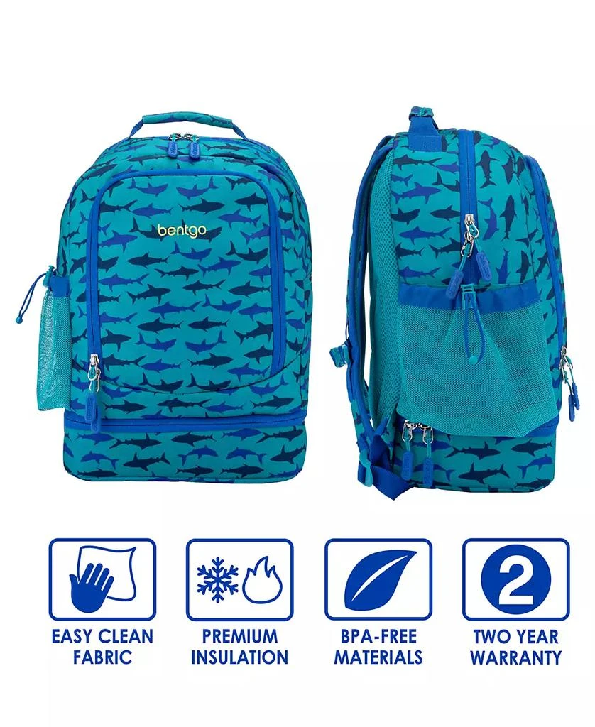 Bentgo 2-in-1 Backpack 
Insulated Lunch Bag - Shark 5
