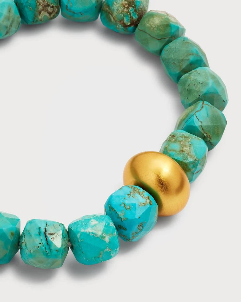 NEST Jewelry Turquoise Magnesite Stretch Bracelet 3