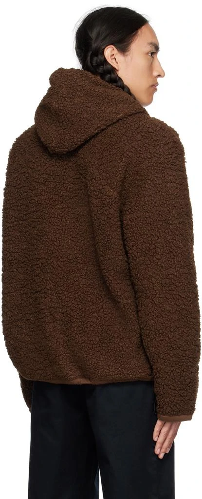 WYNN HAMLYN Brown Jigsaw Hoodie 3