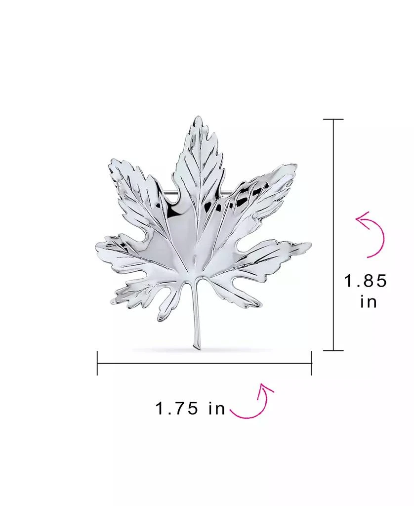 Bling Jewelry Large Canada National Symbol Maple Leaf Pin Brooch Maple Tree Accessory Sterling Silver 4