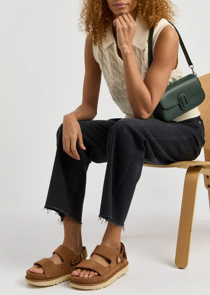 UGG Goldenstar Glide suede flatform sandals 5