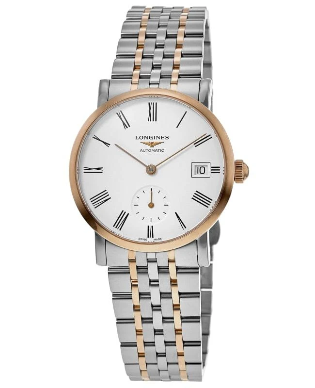 Longines Longines Elegant Collection Automatic White Dial Steel and Rose Gold Women's Watch L4.312.5.11.7 1