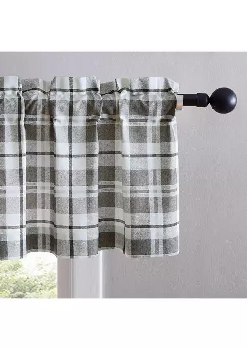 Eddie Bauer Bauer Fall Creek Plaid Pole Top Window Valance