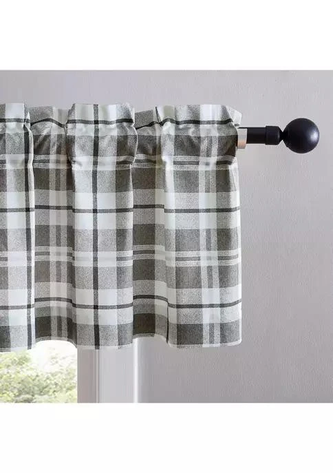 Eddie Bauer Bauer Fall Creek Plaid Pole Top Window Valance 2