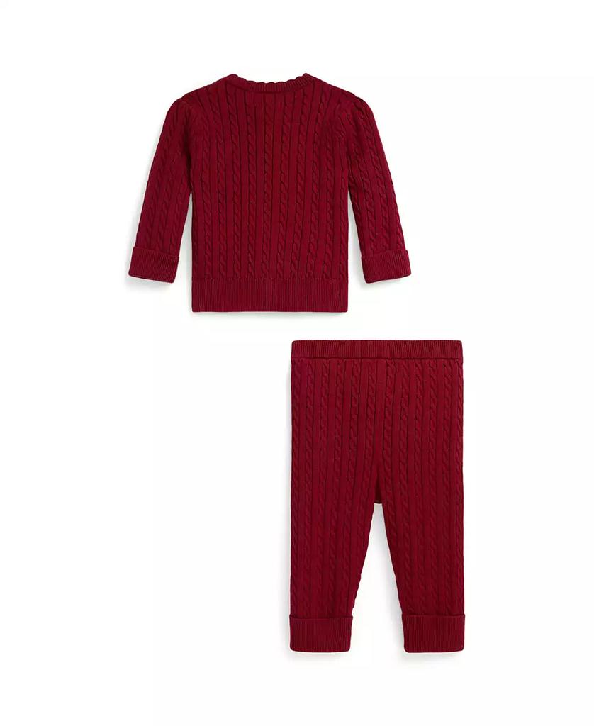 Ralph Lauren Baby Girls Cardigan and Pants, 2-Piece Set