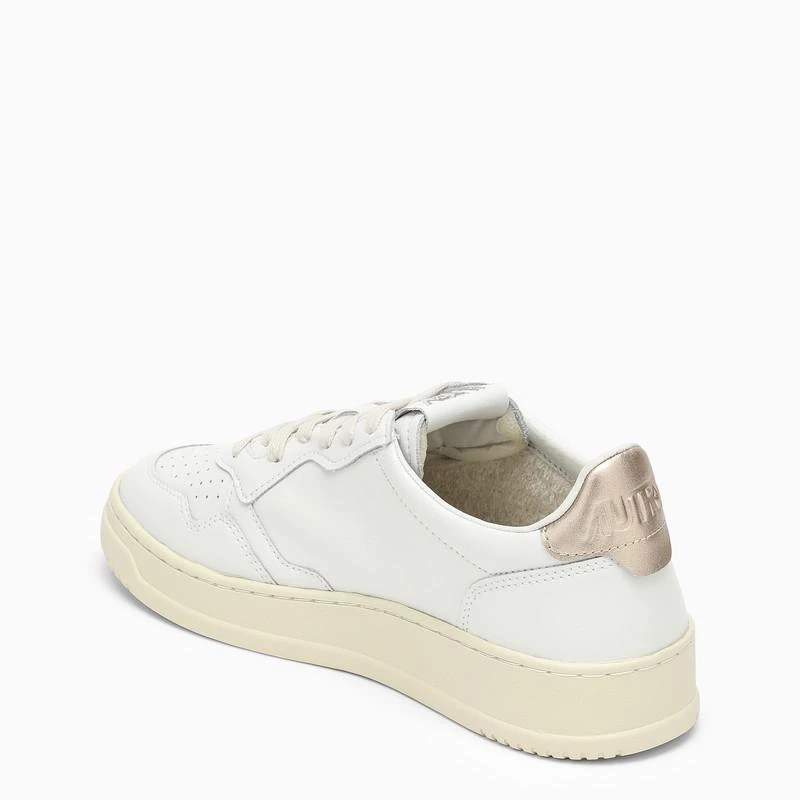 AUTRY Medalist white/gold leather trainer 5