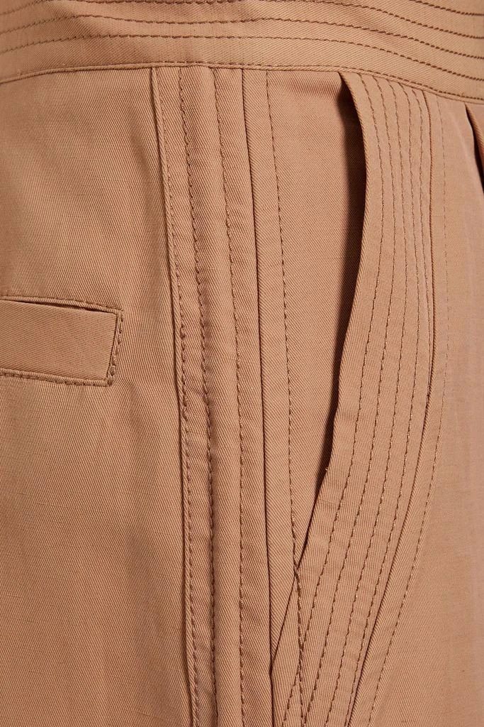 Stella McCartney Pleated twill tapered pants 4