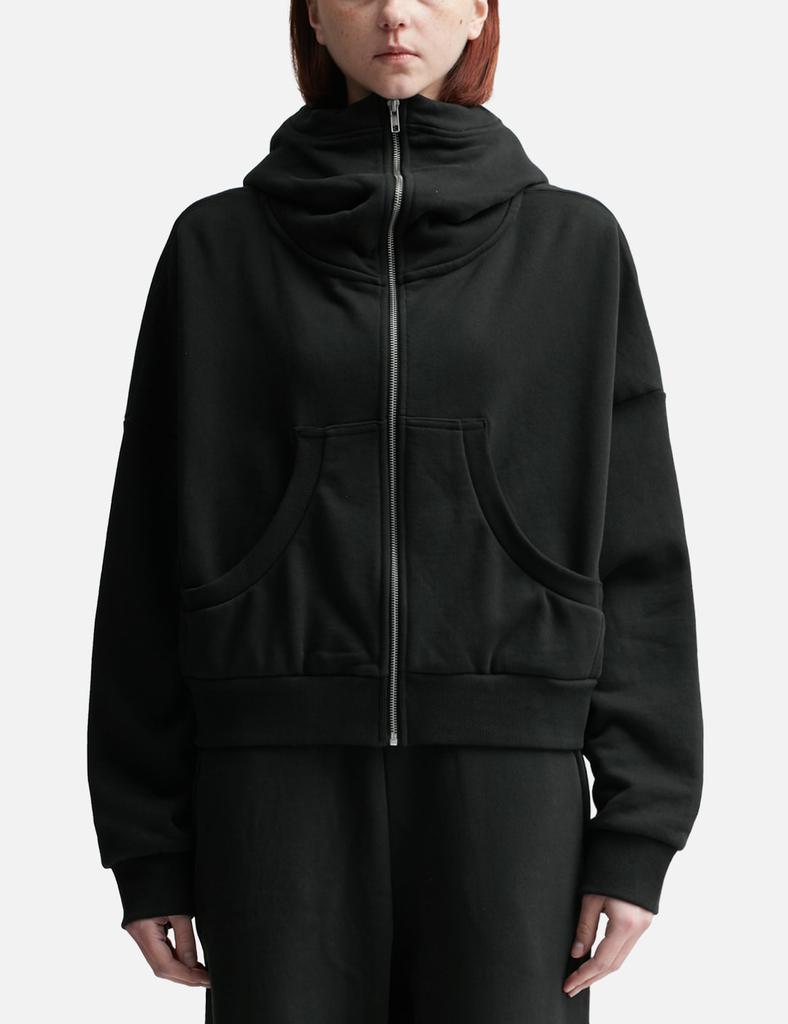 スウェット・トレーナー ENTIRE STUDIOS WASHED BLACK HOODED COTTON SWEATSHIRT Entire Studios – Full Zip (Hoodie) Washed Black