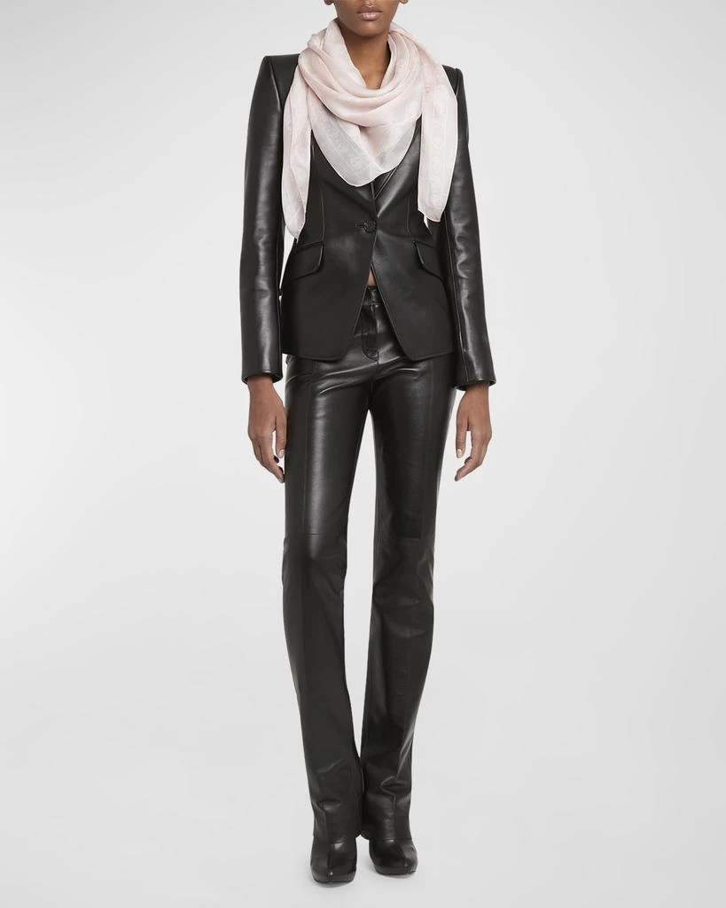 Alexander McQueen Silk Chiffon Skull Scarf 1