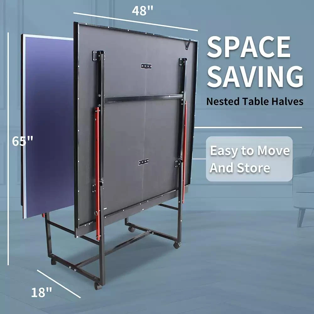Streamdale Furniture Streamdale 8FT Foldable Ping Pong Table Set with Net, Paddles, Balls 8