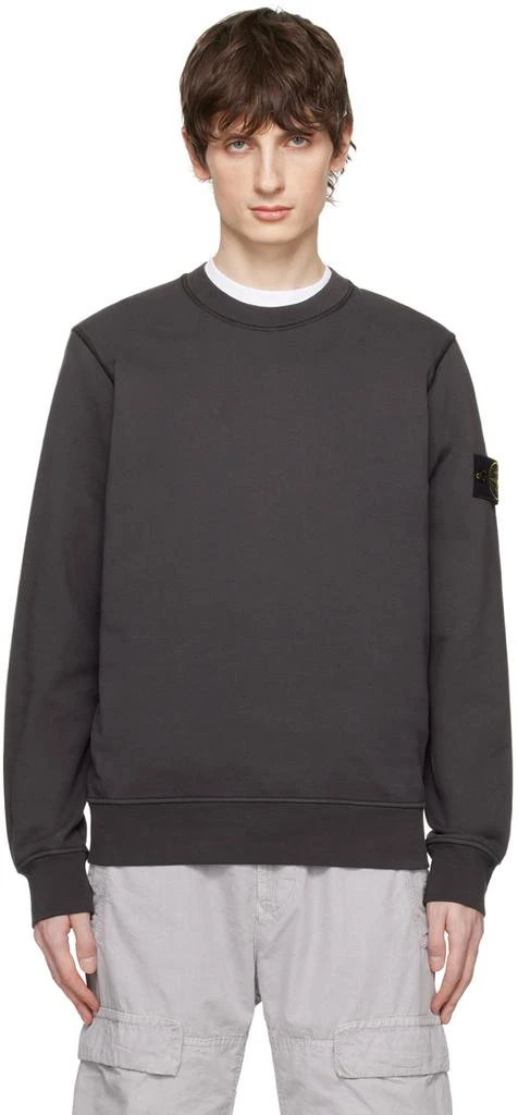 Stone Island Gray Patch Sweashirt 1