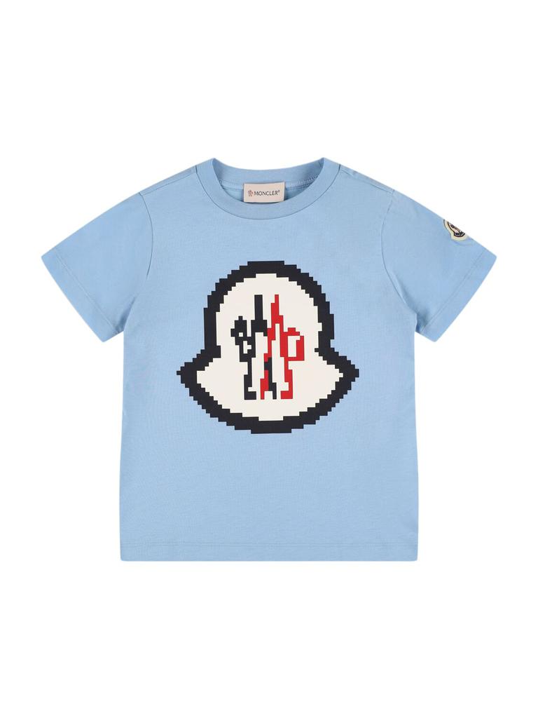 Moncler ピクセルロゴ tシャツ Moncler Men's Pixel Logo T-Shirt in Black Moncler