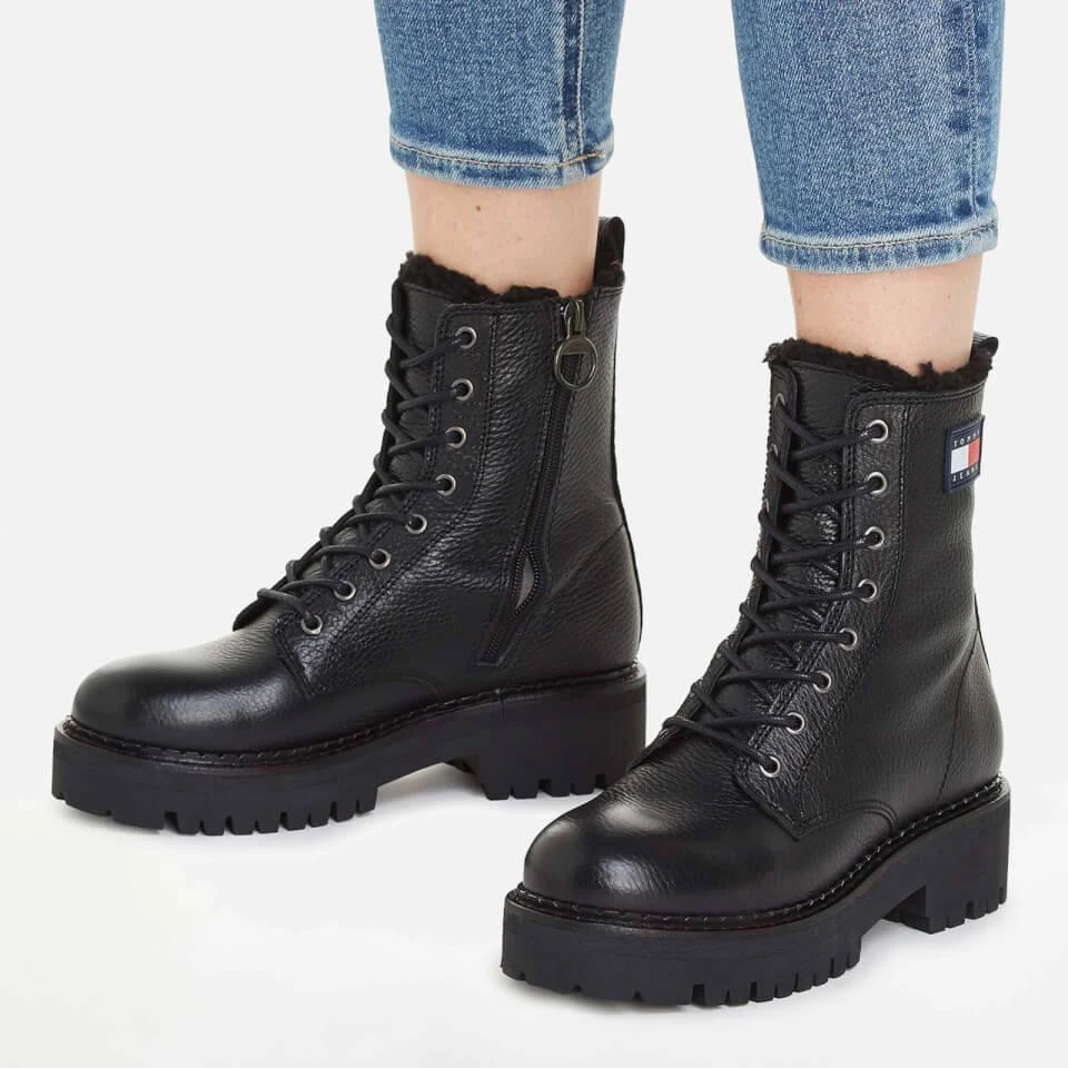 Tommy Jeans TOMMY JEANS WOMEN'S URBAN LEATHER BOOTS 2