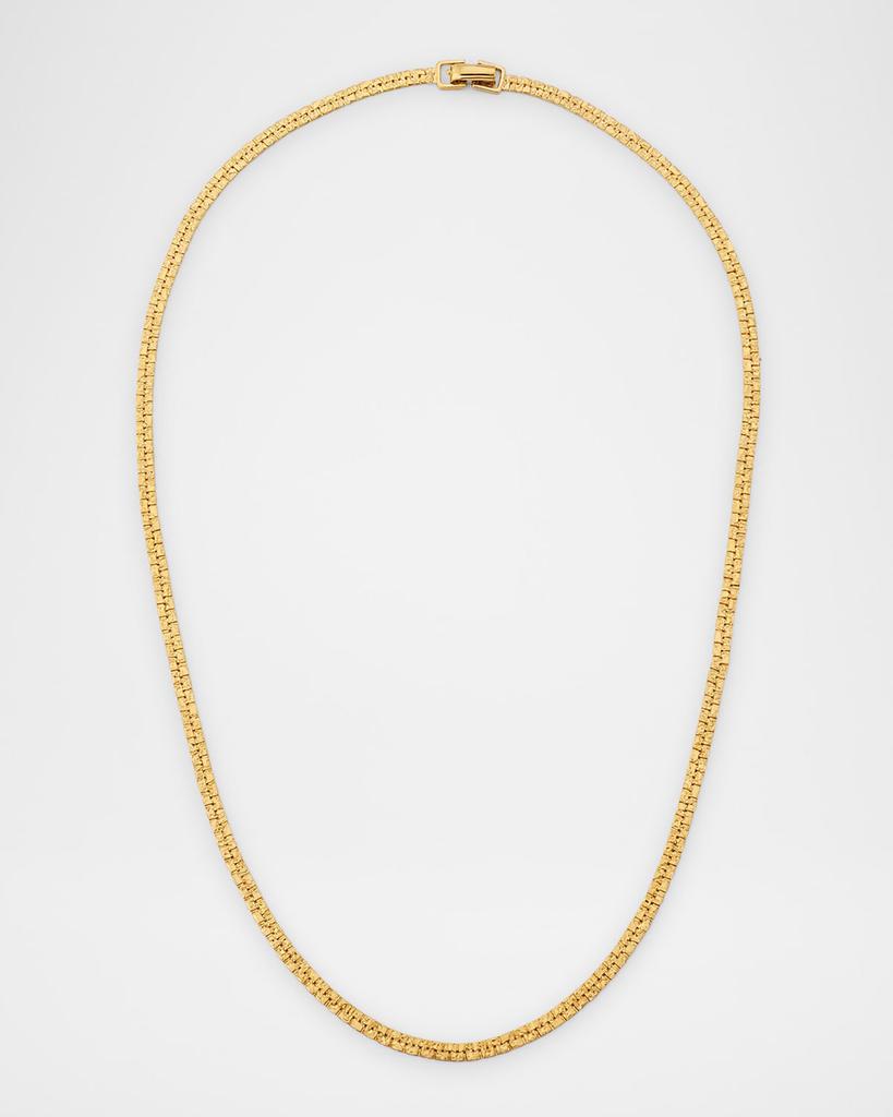 Devon Leigh Textured Sparkle Chain Necklace