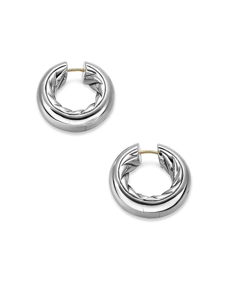 David Yurman Mercer Hoop Earrings in Sterling Silver 24.7 MM