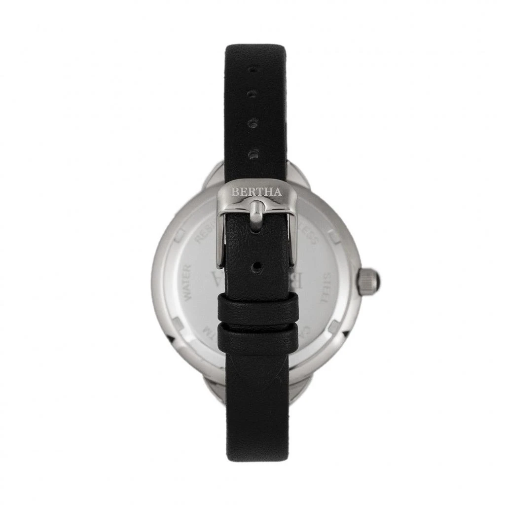 BERTHA Madison Sunray Dial Leather-Band Watch 2