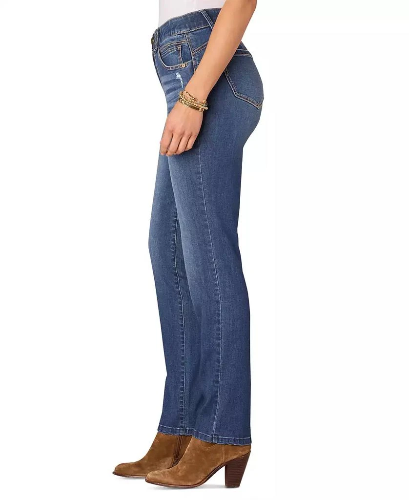 Democracy Petite "Ab"solution Straight-Leg Jeans 3