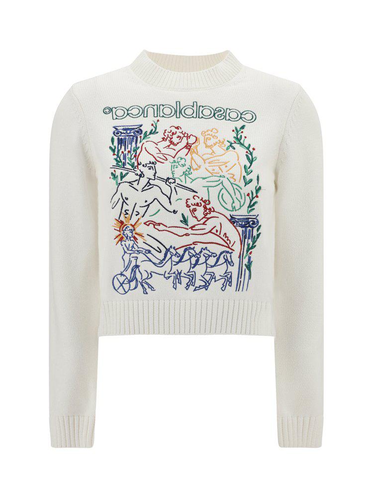 Casablanca Casablanca Logo Embroidered Jumper