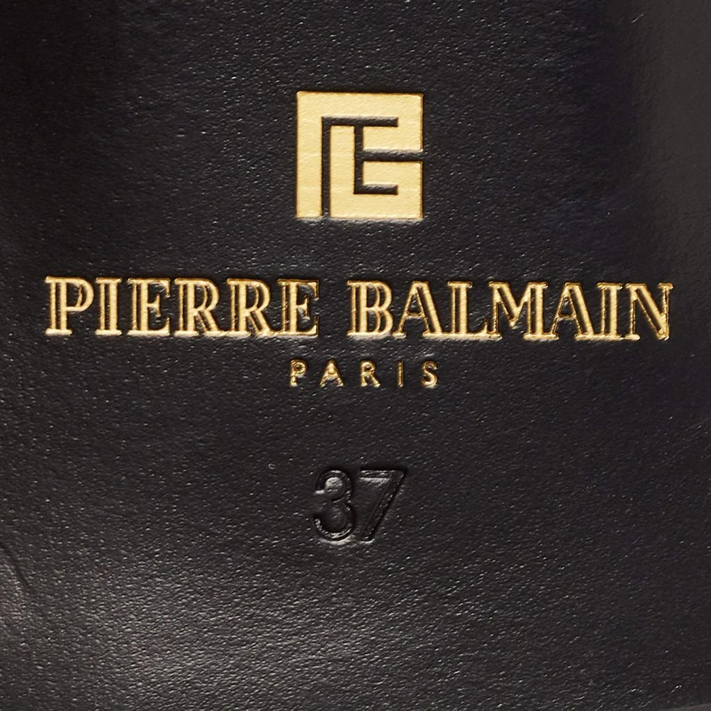 PIERRE BALMAIN Pierre Balmain Black/ White Zebra Print Pony Hair and Leather Studded  Lace Up Oxfords Size 37 7
