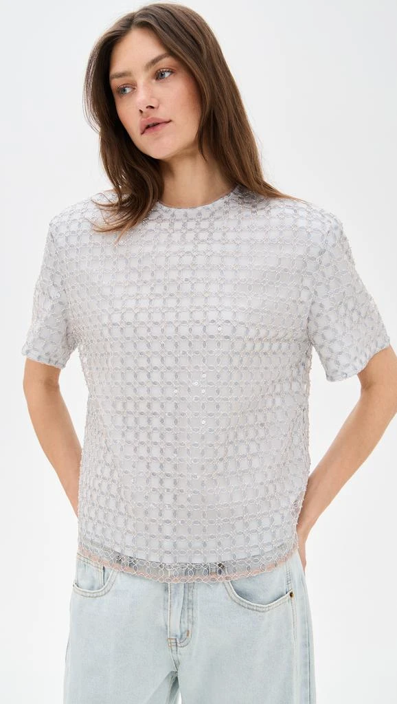 ROTATE Birger Christensen Beaded Oversized Top 6