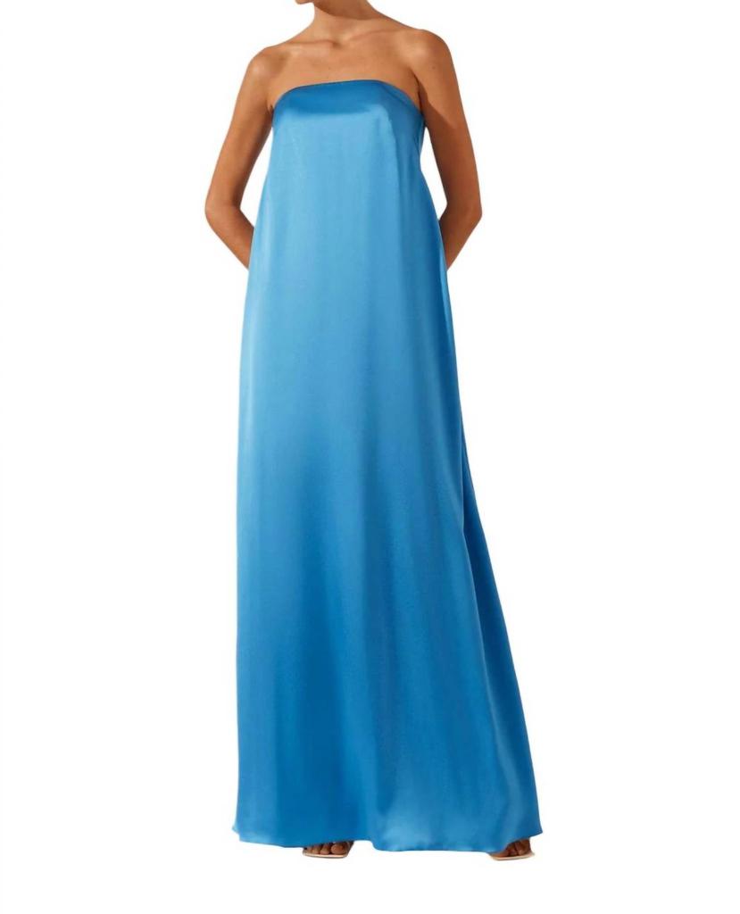 Shona Joy Shona Joy - CIEL SILK STRAPLESS COLUMN MAXI DRESS