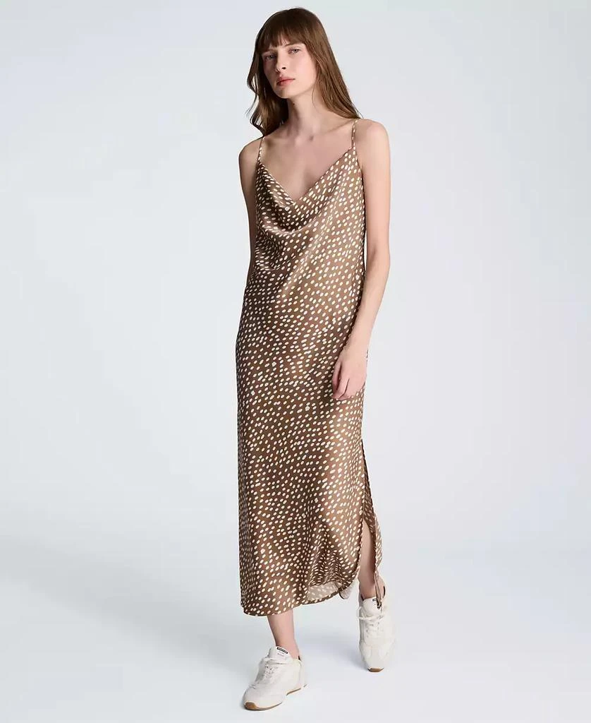 Kenneth Cole Women
s Polka Dot Cowl Neck Slip Dress