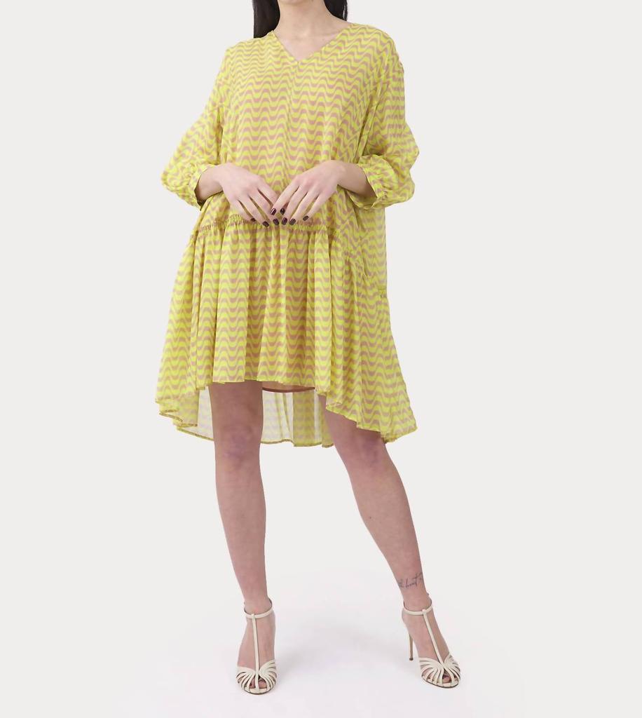 Attic and Barn Fidel Dress In Yellow