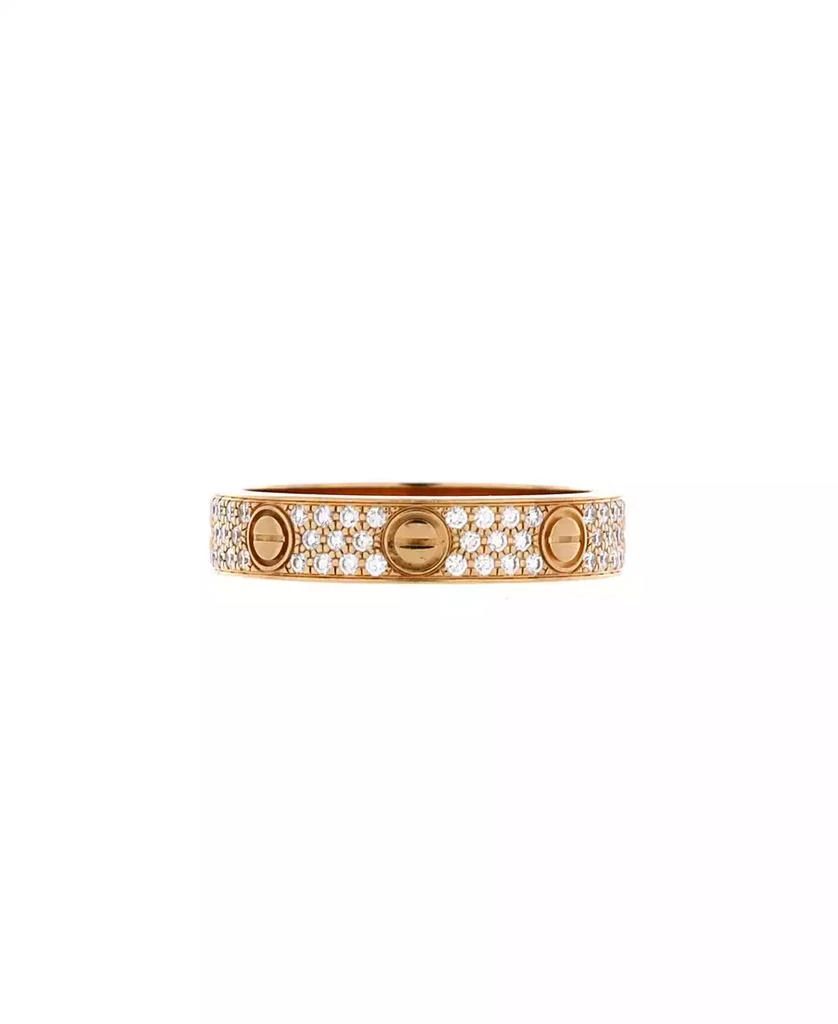 Cartier Love Wedding Band Pave Diamonds Ring