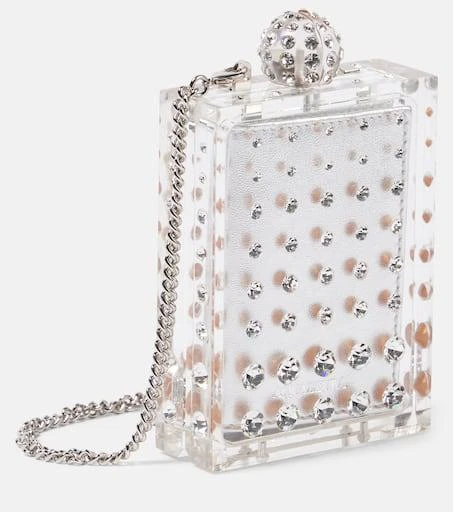 Aquazzura Tequila Mini crystal-embellished clutch 4