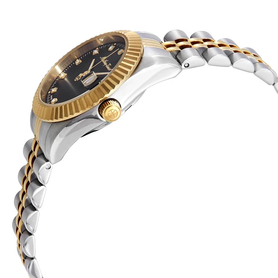 Mathey-Tissot Mathey-Tissot Mathey III Quartz Crystal Black Dial Ladies Watch D810BN 2