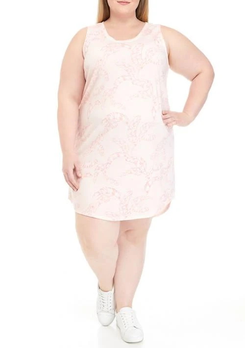 Wonderly Wonderly Plus Size Sleeveless Baby Terry Dress 1