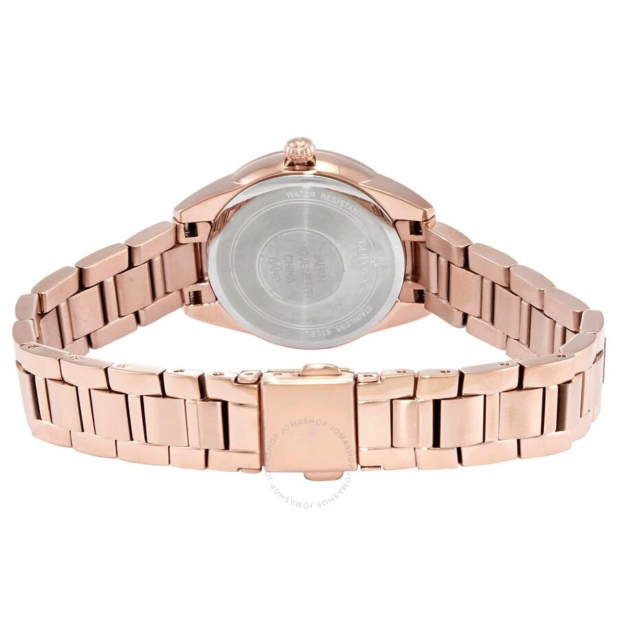 Bulova Sutton Diamond Rose Dial Ladies Watch 97P151 3