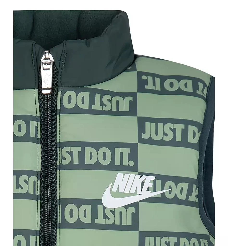 NIKE Little Boys Vest, Logo T-Shirt & Fleece Pants, 3 Piece Set 13